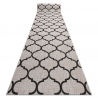 CHODNIK SIZAL FLOORLUX wzór 20608, koniczyna marokańska, trellis srebrny / czarny