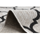 Sizal futó szőnyeg FLOORLUX minta 20608 marokkói rácsos ezüst / fekete