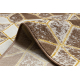 Matto Rakenteellinen MEFE B400 Kuutio, geometrinen 3D - kaksi fleece-tasoa beige
