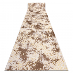 MEFE futó szőnyeg Structural 8724 Dísz vintage - két szintű gyapjú bézs / arany