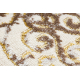 Alfombra de pasillo Structural MEFE 8724 Ornamento vintage dos niveles de vellón beige / oro