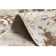 MEFE futó szőnyeg Structural 8724 Dísz vintage - két szintű gyapjú bézs / arany