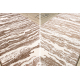 Runner Structural MEFE 8761 Waves - two levels of fleece beige