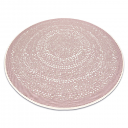 Dywan antypoślizgowy RUMBA 1950 podgumowany, jednokolorowy biały