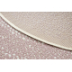 Kilimas Apskritas kilimas sizalio virvelės FLAT 48834562 Taškai, rožinė