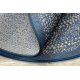 Kulatý koberec FLAT 48834591 SISAL Tečky modrý