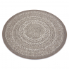Dywan koło SZNURKOWY SIZAL FLAT 48834686 Kropki, beż