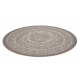 Carpet round FLAT 48834686 SISAL Dots beige