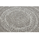 Okrúhly koberec FLAT 48834637 SISAL Bodky béžová