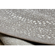 Kilimas Apskritas kilimas sizalio virvelės FLAT 48834686 Taškai, smėlio spalvos 