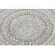 Kulatý koberec FLAT 48834866 SISAL Tečky krém