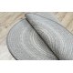 Carpet round FLAT 48837637 SISAL Boho, braid grey