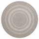 Kilimas Apskritas kilimas sizalio virvelės FLAT 48837686 Boho, pynė, pynė smėlio spalvos 