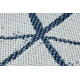 Teppich COLOR 47278306 SISAL Linien, Dreiecke beige / blau