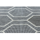Carpet SPRING 20404332 Hexagon sisal, looped - grey