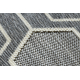Tappeto SPRING 20404332 Hexagon, di corda, ad anello - grigio