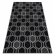 Alfombra SPRING 20404993 Sisal hexagonal, bucle - negro