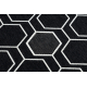 Alfombra SPRING 20404993 Sisal hexagonal, bucle - negro