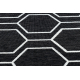 Dywan SPRING 20404993 Hexagon sznurkowy, pętelkowy - czarny