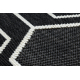 Carpet SPRING 20404993 Hexagon sisal, looped - black
