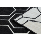Χαλί SPRING 20404993 Εξάγωνο σιζάλ, με βρόχο - μαύρο