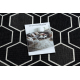 Koberec SPRING 20404993 Hexagon sisalový, smyčkový - černý