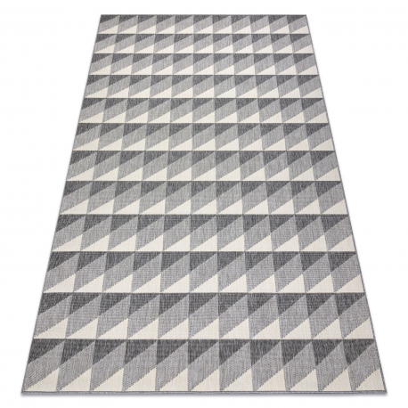 Koberec SPRING 20406332 Hexagon sisalový, smyčkový - šedý