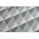 Koberec SPRING 20406332 Hexagon sisalový, smyčkový - šedý
