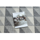 Carpet SPRING 20406332 diamonds, triangles sisal, looped - grey