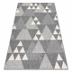 Teppe SPRING 20409332 trekanter sisal, Løkke - grå
