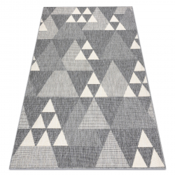 Teppich SPRING 20409332 Dreiecke, geschlungen - grau 