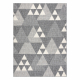 Carpet SPRING 20409332 triangles sisal, looped - grey