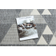 Teppich SPRING 20409332 Dreiecke, geschlungen - grau 