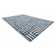 Tæppe SPRING 20421994 labyrinth, streng, looping - fløde / blå