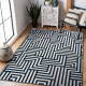Tæppe SPRING 20421994 labyrinth, streng, looping - fløde / blå
