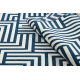 Teppich SPRING 20421994 Labyrinth, geschlungen - creme / blau