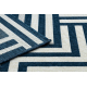 Covor SPRING 20421994 labyrinth sisal, buclat - cremă / albastru