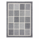 Matta SPRING 20426332 kvadrater ram sisal, ögla - grå