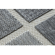 Carpet SPRING 20426332 squares frame sisal, looped - grey
