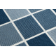 Tepih SPRING 20426994 kvadrati, okvir niz, petlja - plava