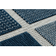 Tæppe SPRING 20426994 firkanter, ramme streng, looping - blå
