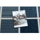 Sisal tapijt SPRING 20426994 vierkant , kader blauwe kleuring