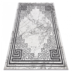 современный NOBLE ковер 1517 65 Рамка, греческий, Мрамор - Structural два уровня флиса пломбир / серый
