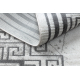 Matto NOBLE moderni 1517 65 Kehys, Kreikkalainen, marmori - Rakenteellinen, kaksi fleece-tasoa kerma / harmaa