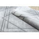 Modern NOBLE carpet 1520 45 Vintage, geometric, lines - structural two levels of fleece cream / grey