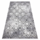 Modern NOBLE carpet 1532 45 Vintage, Moroccan trellis - structural two levels of fleece cream / grey