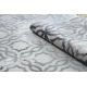 Modern NOBLE carpet 1532 45 Vintage, Moroccan trellis - structural two levels of fleece cream / grey