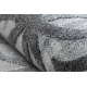 Moderne NOBLE Teppe 1532 45 Årgang, marokkansk espalier - strukturell to nivåer av fleece krem / grå
