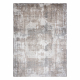 Tapete NOBLE moderno 9731 45 Roseta vintage - Structural dois níveis de lã cinza cinzento / bege