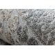 сучасний NOBLE килим 9731 45 розетка vintage - Structural два рівні флісу сірий / бежов 